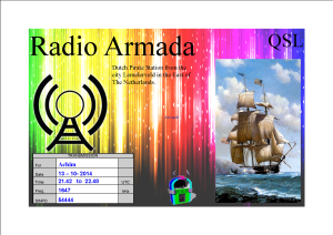 Radio Armada - QSL-card